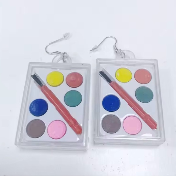 Artist Earrings Paint Brush Earrings - Picture 5 of 5